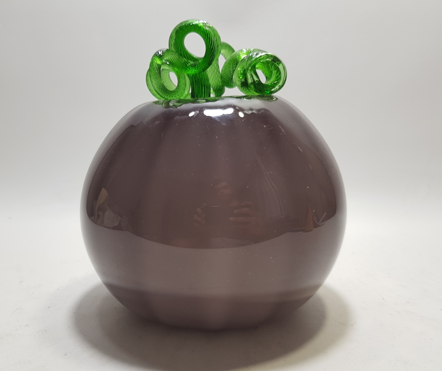 ÜFLEME CAMDAN MAMUL ANTİKA MURANO CAM SÜS EŞYASI