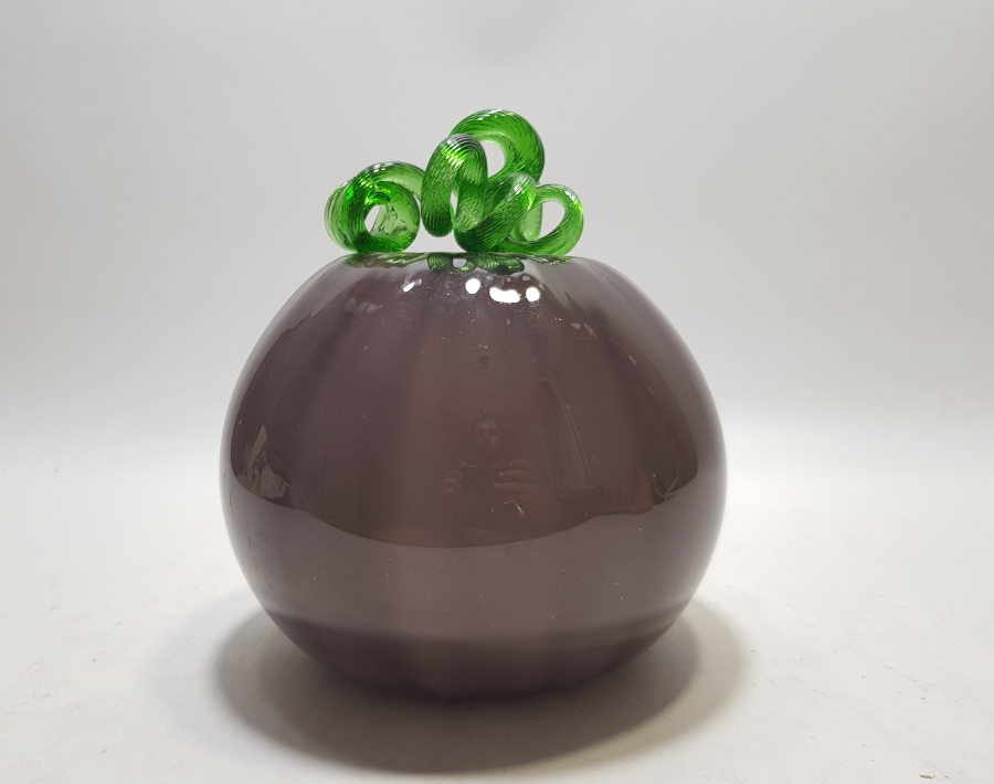 ÜFLEME CAMDAN MAMUL ANTİKA MURANO CAM SÜS EŞYASI