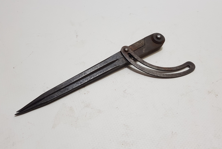 ÜZERİNDE OSMANLICA KULELİ YAZILI OSMANLI DÖNEMİ NADİR PERGEL