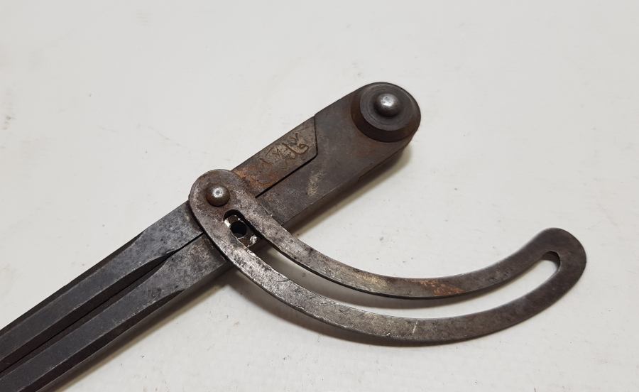 ÜZERİNDE OSMANLICA KULELİ YAZILI OSMANLI DÖNEMİ NADİR PERGEL