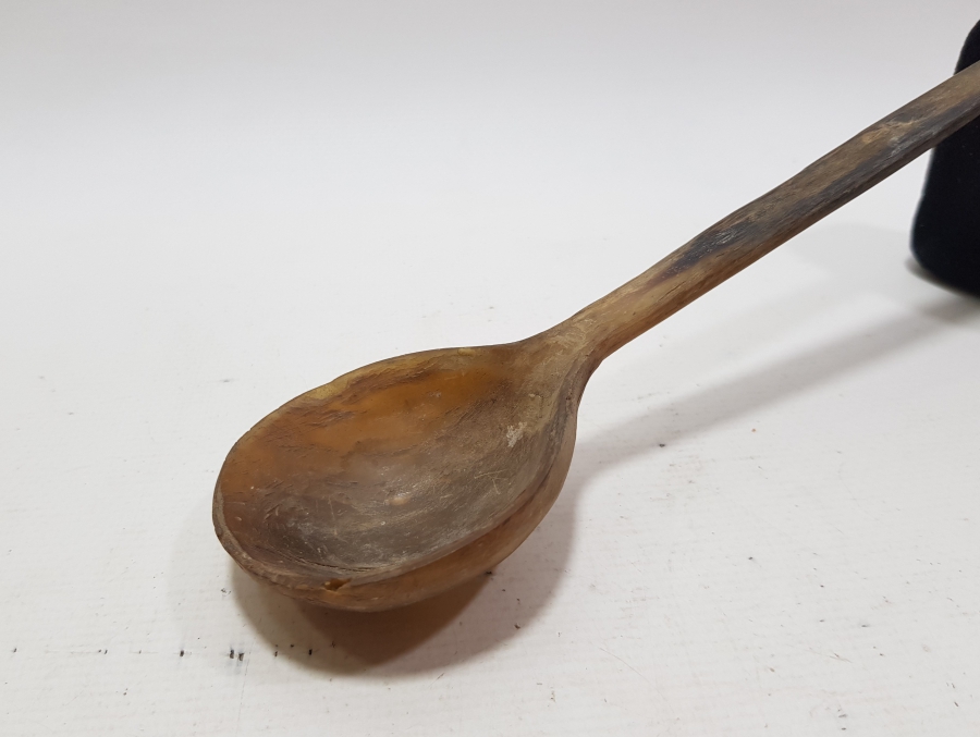 OSMANLI DÖNEMİ BOYNUZDAN MAMUL TEKKE İŞİ HOŞAF KAŞIĞI