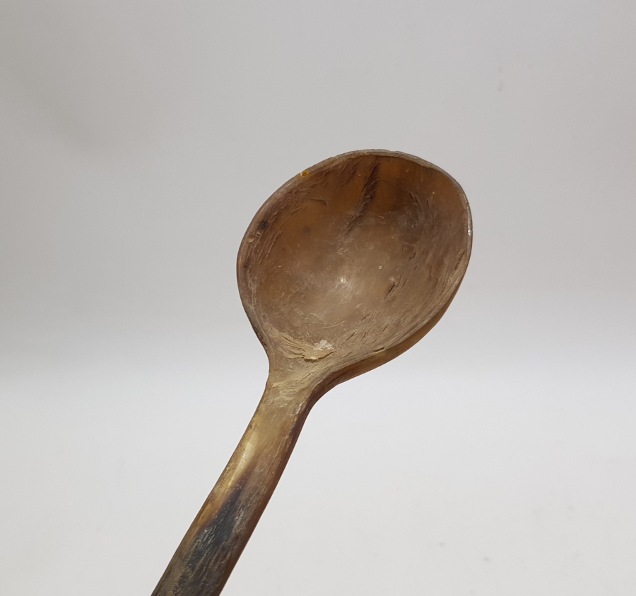 OSMANLI DÖNEMİ BOYNUZDAN MAMUL TEKKE İŞİ HOŞAF KAŞIĞI