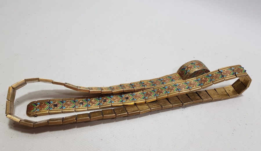 MİNE İŞÇİLİKLİ ÇERKES İŞİ ANTİKA GÜMÜŞ GELİN KEMERİ