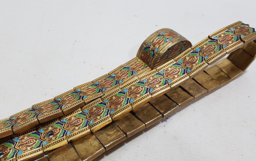 MİNE İŞÇİLİKLİ ÇERKES İŞİ ANTİKA GÜMÜŞ GELİN KEMERİ