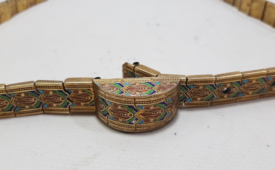 MİNE İŞÇİLİKLİ ÇERKES İŞİ ANTİKA GÜMÜŞ GELİN KEMERİ