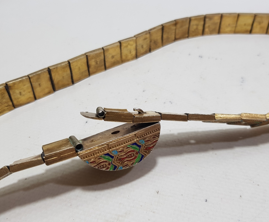 MİNE İŞÇİLİKLİ ÇERKES İŞİ ANTİKA GÜMÜŞ GELİN KEMERİ