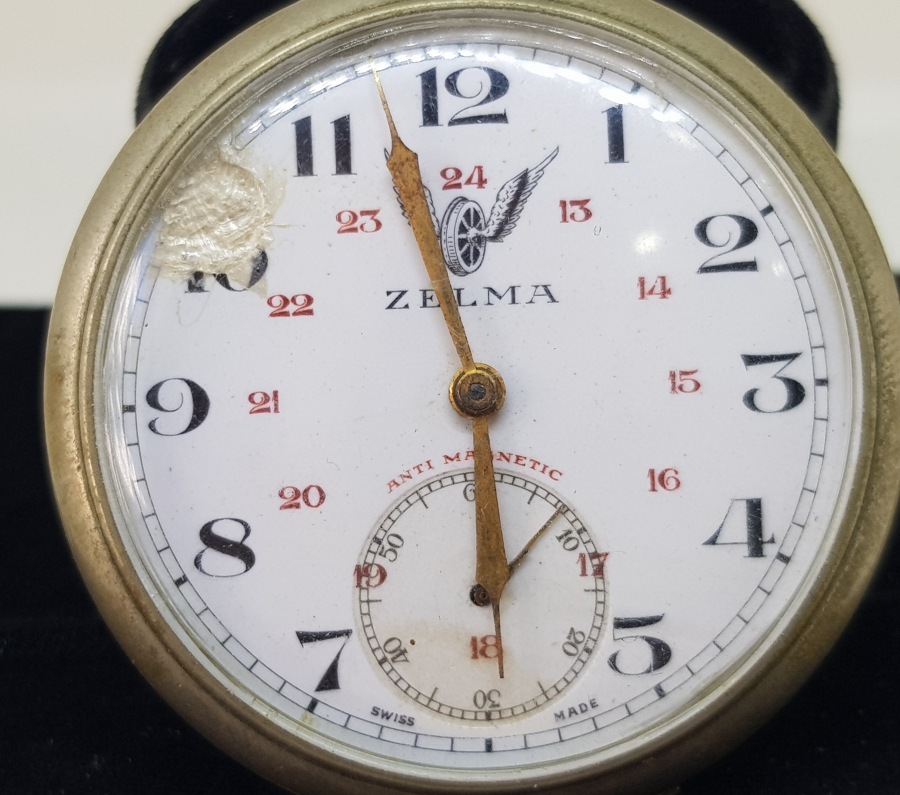 ZELMA MARKA ANTİKA KURMALI CEP SAATİ