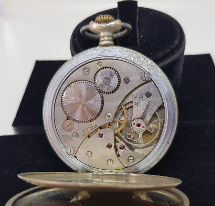 ZELMA MARKA ANTİKA KURMALI CEP SAATİ