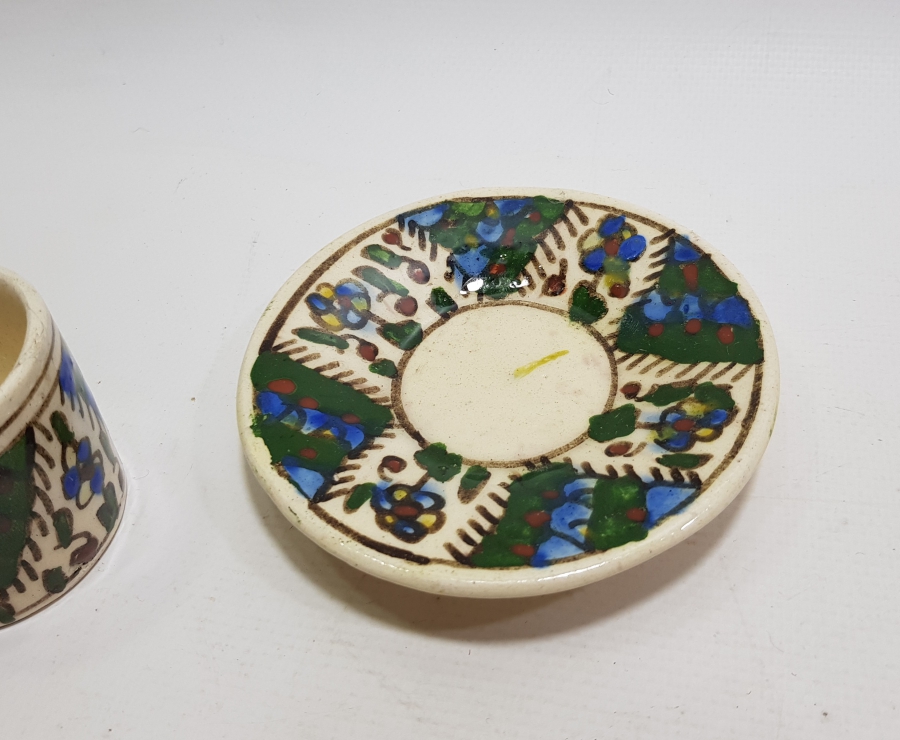 KÜTAHYA İŞİ EL BOYAMA ANTİKA KAHVE FİNCANI