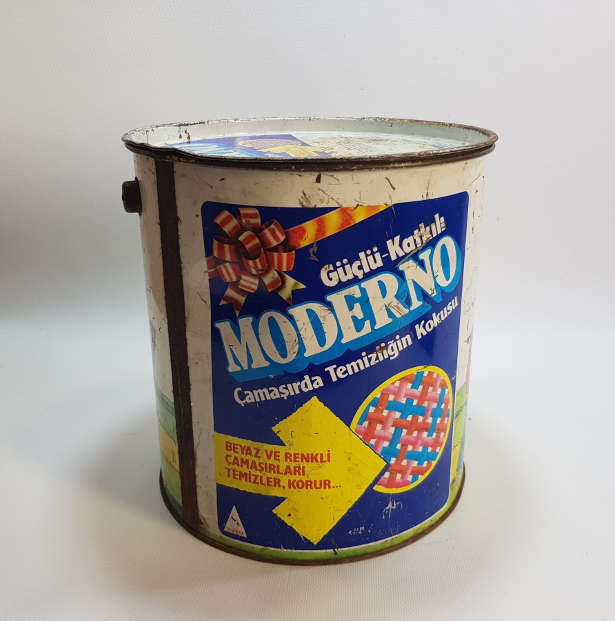 1970LERDEN ÇOK NADİR MODERNO MARKA ÇAMAŞIR DETERJANI KUTUSU