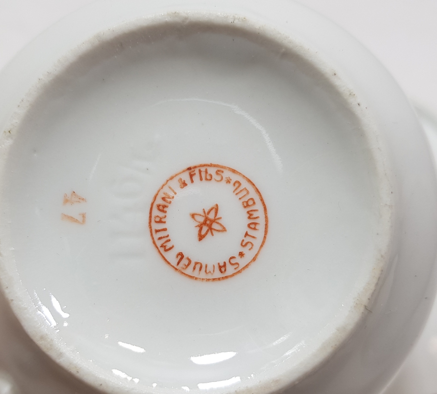 OSMANLI DÖNEMİ SAMUEL MITRANI & FILS STAMBUL DAMGALI FİNCAN