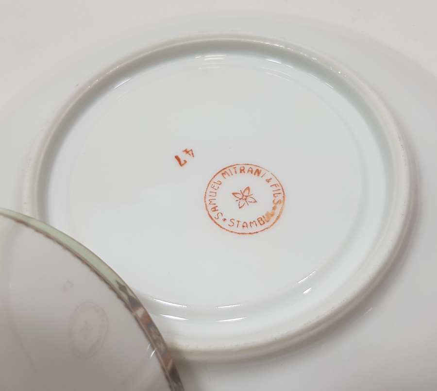 OSMANLI DÖNEMİ SAMUEL MITRANI & FILS STAMBUL DAMGALI FİNCAN