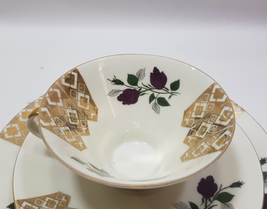 ALTIN VARAKLI BAVARIA TRİO ÇAY - KAHVE TAKIMI