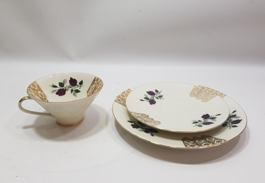 ALTIN VARAKLI BAVARIA TRİO ÇAY - KAHVE TAKIMI