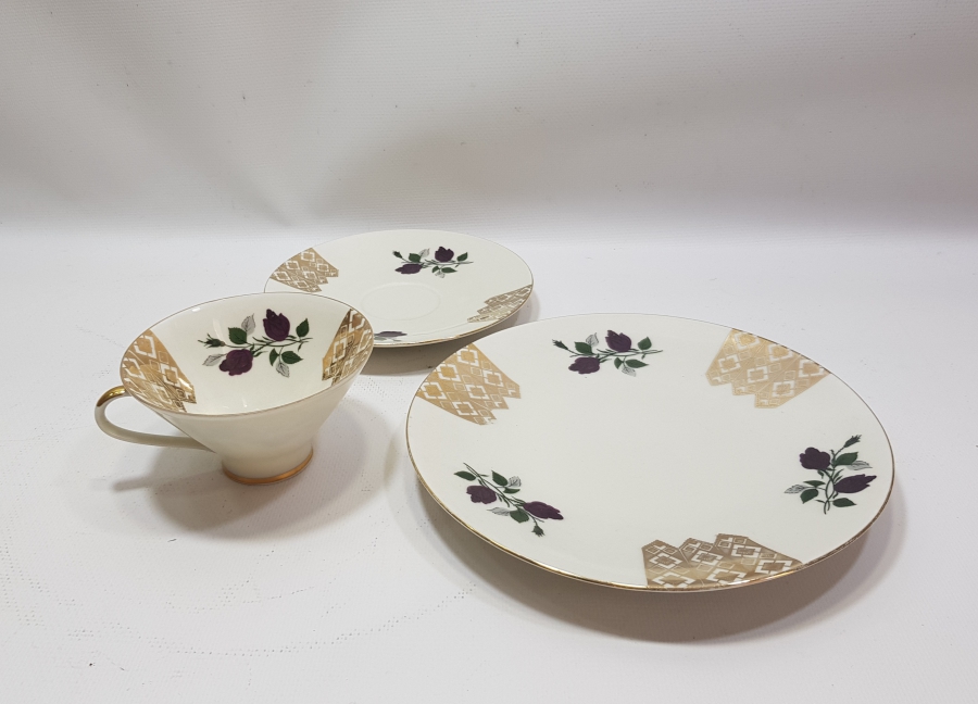 ALTIN VARAKLI BAVARIA TRİO ÇAY - KAHVE TAKIMI