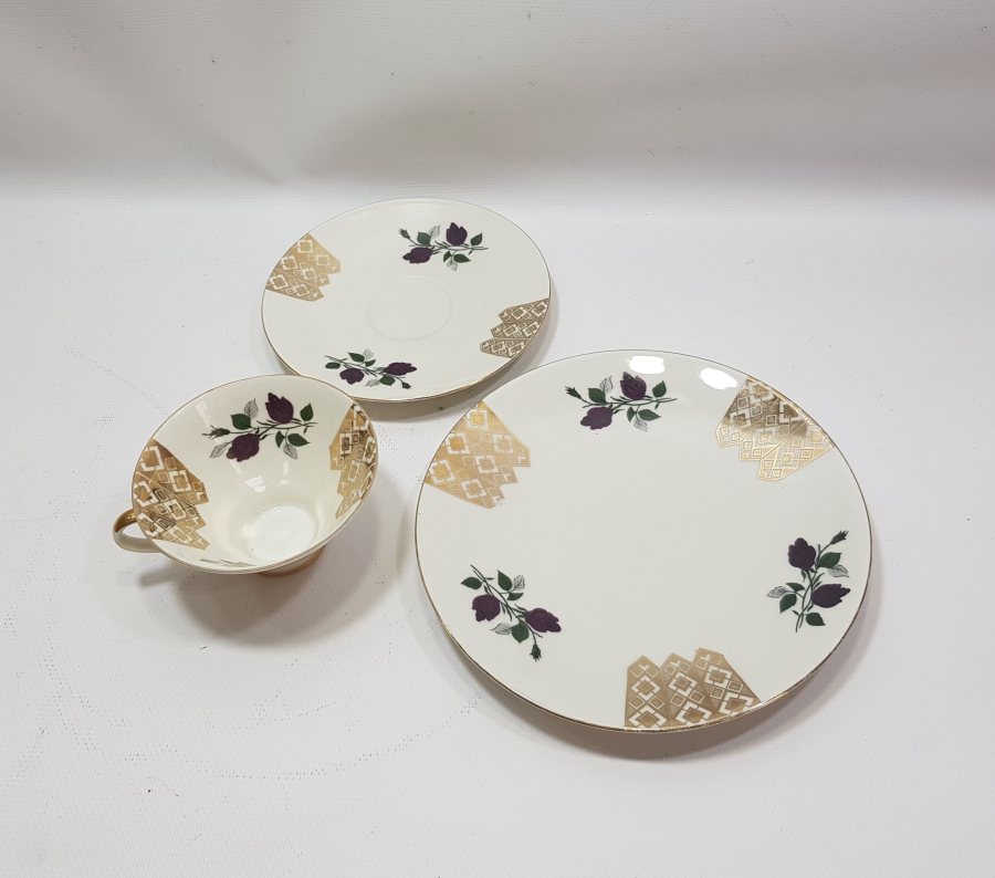 ALTIN VARAKLI BAVARIA TRİO ÇAY - KAHVE TAKIMI