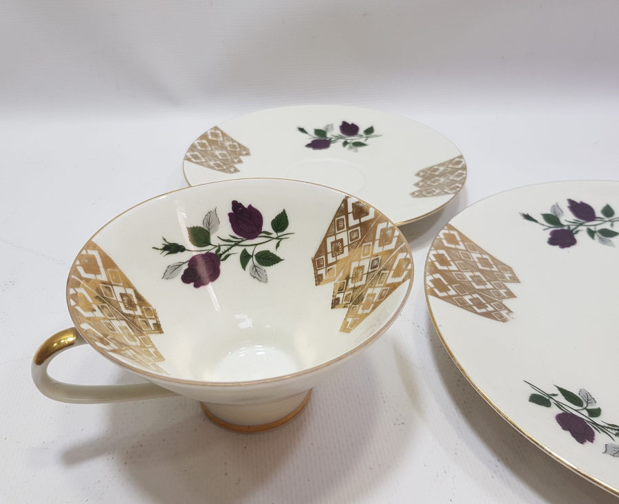 ALTIN VARAKLI BAVARIA TRİO ÇAY - KAHVE TAKIMI