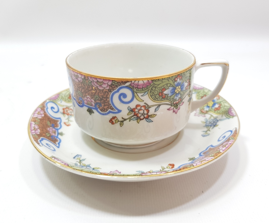 OSMANLICA MOSKOF DAMGALI PORSELEN ÇAY FİNCANI