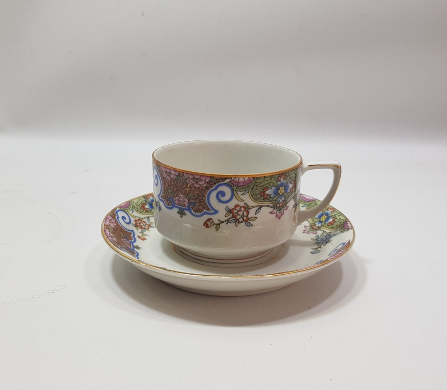 OSMANLICA MOSKOF DAMGALI PORSELEN ÇAY FİNCANI