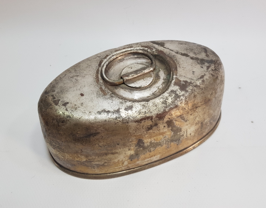 OSMANLICA ANKARA PALAS YAZILI ÇOK NADİR SERVİS TENCERESİ KAPAĞI