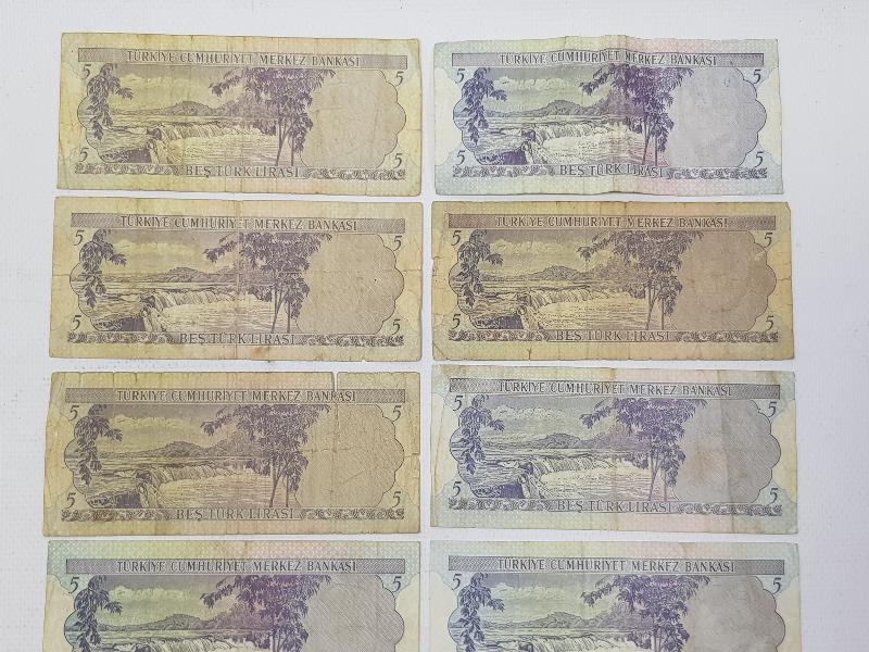 5. EMİSYON 10 ADET 5 LİRA