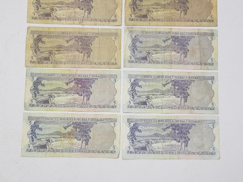 5. EMİSYON 10 ADET 5 LİRA
