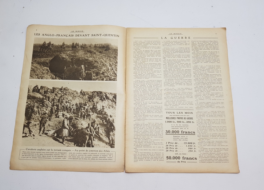 1. DÜNYA SAVAŞI 1917 TARİHLİ LE MİROİR DERGİSİ