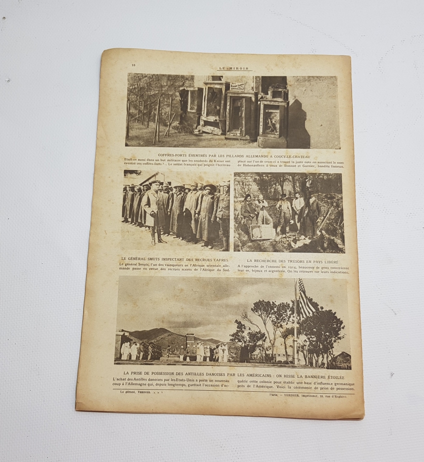 1. DÜNYA SAVAŞI 1917 TARİHLİ LE MİROİR DERGİSİ