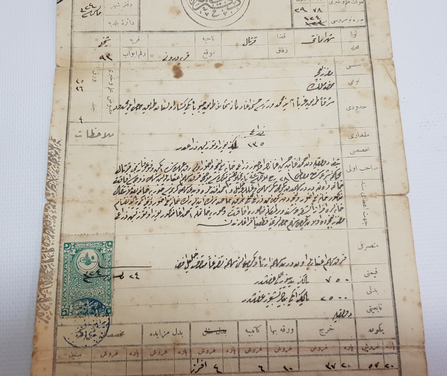 DEFTER-İ HAKANİ OSMANLI TAPU SENEDİ