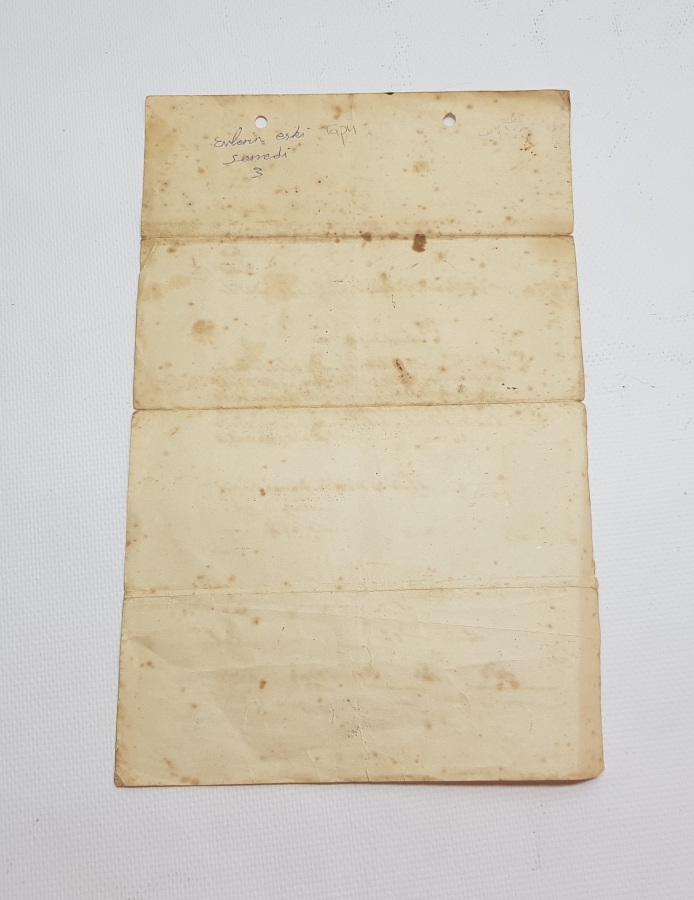 DEFTER-İ HAKANİ OSMANLI TAPU SENEDİ