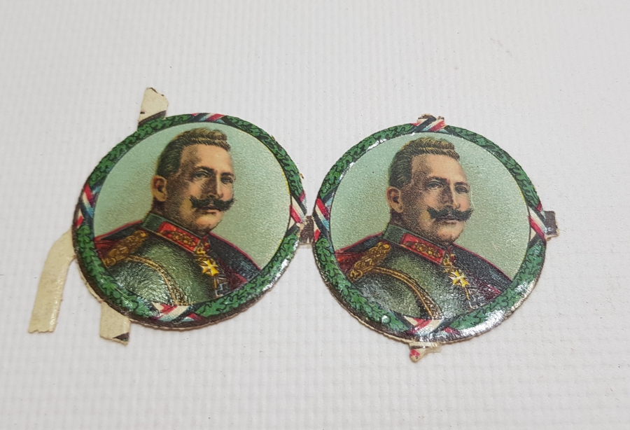1. DÜNYA SAVAŞI DÖNEMİ ALMAN KAISER WILHELM TEMALI İKİ ADET VİNYET