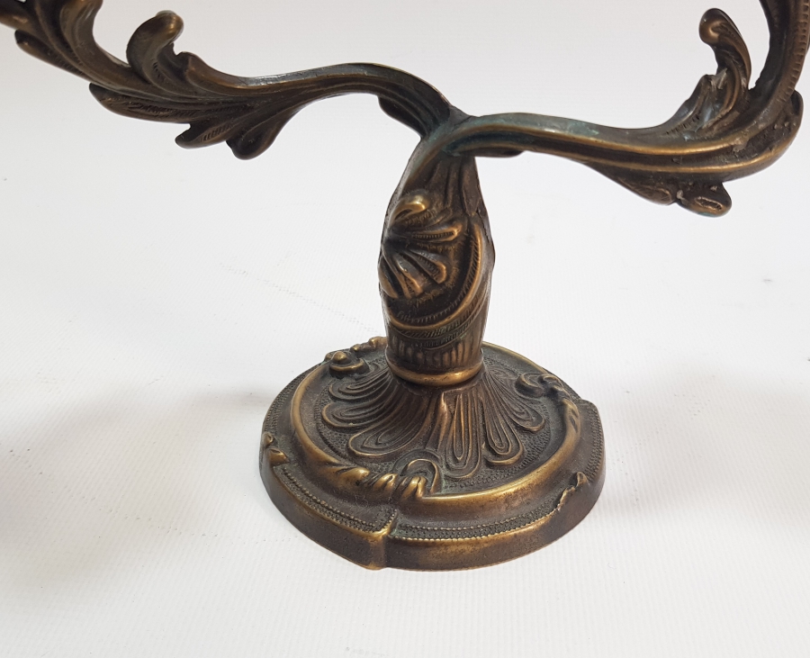 ANTİKA ÇİFT KOLLU ŞAMDAN