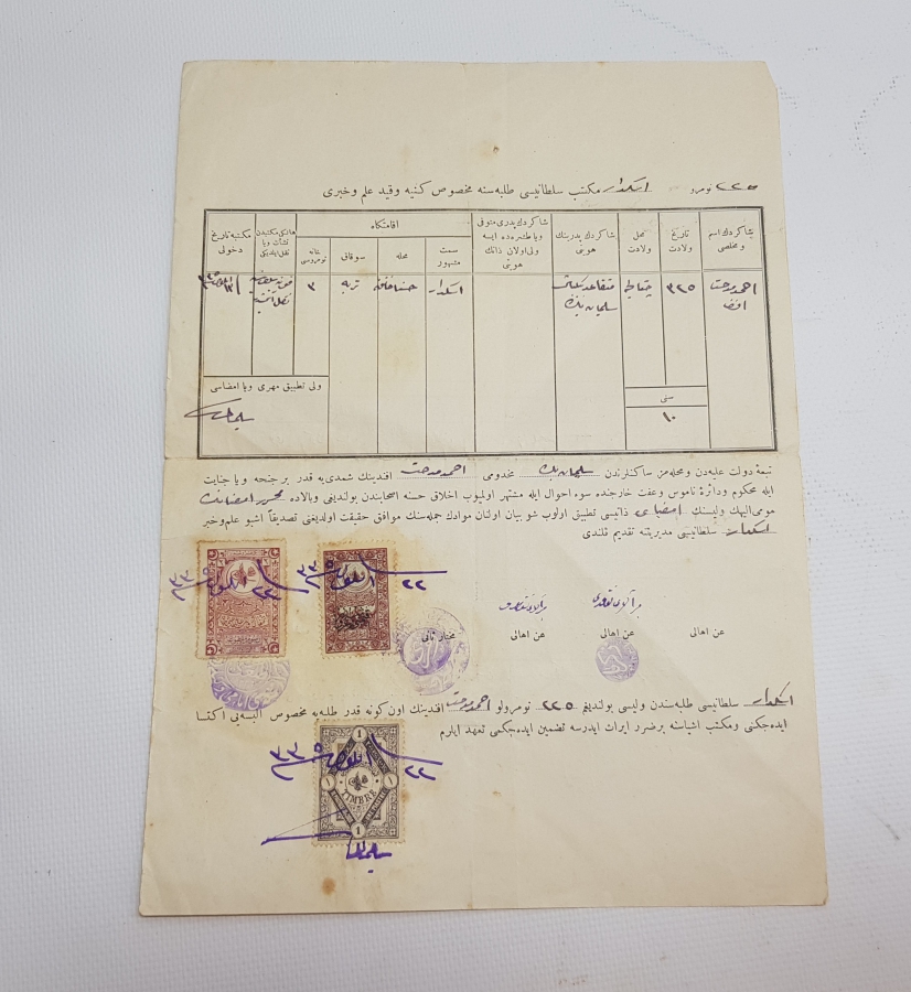 OSMANLICA ÜSKÜDAR MEKTEBİ SULTANİ DİPLOMASI