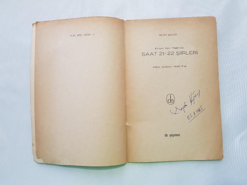 İLK BASKI KİTAP - NAZIM HİKMET SAAT 21-22 ŞİİRLERİ