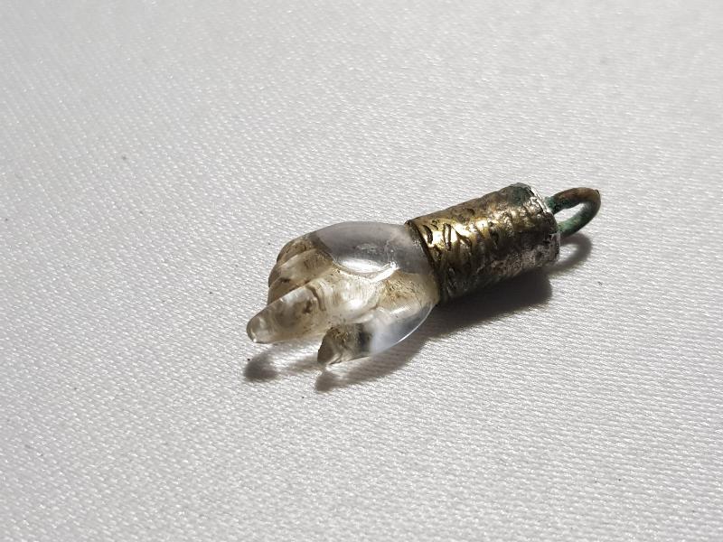 OSMANLI DÖNEMİ TEKKE İŞİ NECEF TAŞI KOLYE UCU