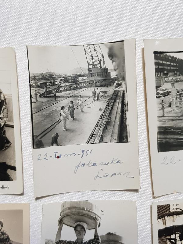 1940LARDAN 7 ADET JAPONYA FOTOĞRAFI