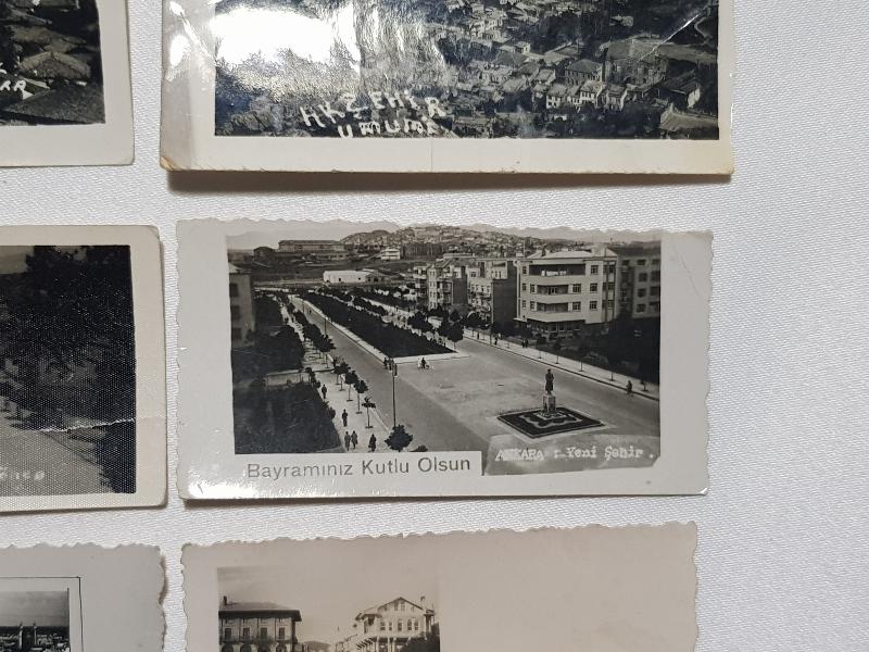 1930-1940LARDAN ŞEHİR TEMALI 6 ADET BAYRAM TEBRİK KARTI