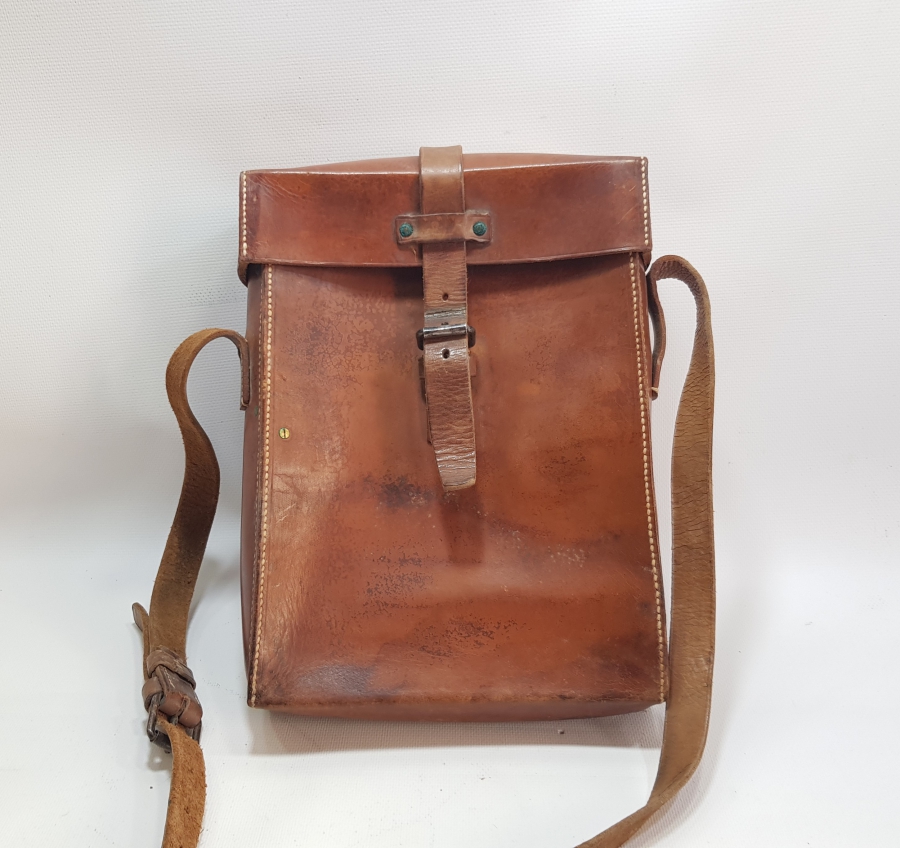 1. DÜNYA SAVAŞI DÖNEMİ DERİ HARİTACI ÇANTASI