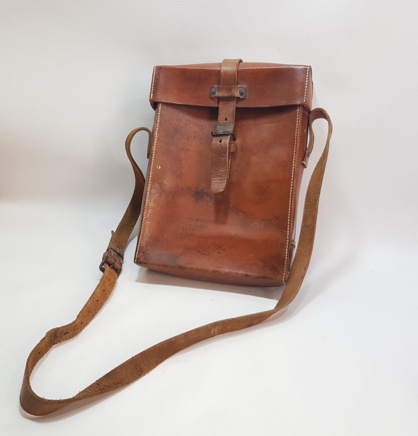 1. DÜNYA SAVAŞI DÖNEMİ DERİ HARİTACI ÇANTASI