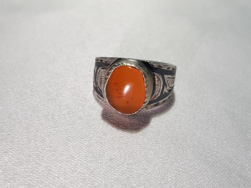 OSMANLI DÖNEMİ SAVATLI KEHRİBAR YÜZÜK