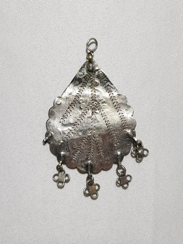 OSMANLI DÖNEMİ GÜMÜŞ MAŞALLAH  KOLYE UCU