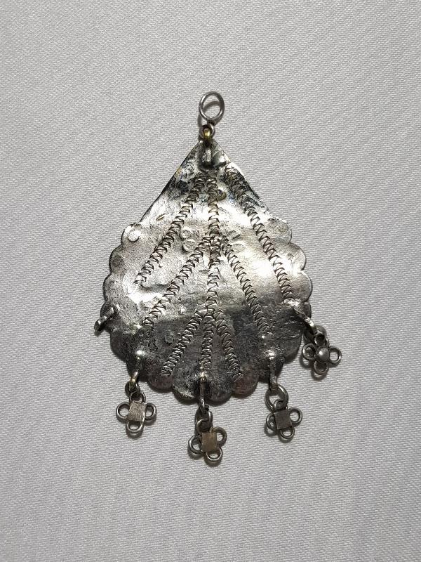 OSMANLI DÖNEMİ GÜMÜŞ MAŞALLAH  KOLYE UCU