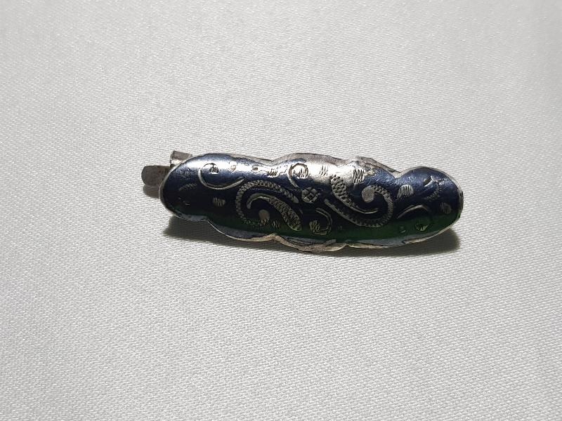 OSMANLI DÖNEMİ SAVATLI GÜMÜŞ SAÇ TOKASI