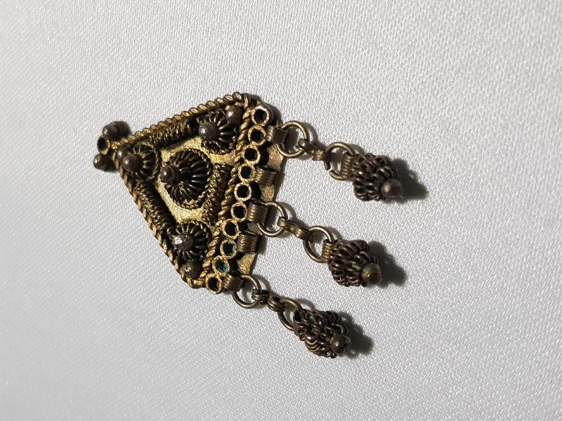 OSMANLI DÖNEMİ GÜHERZE İŞÇİLİKLİ KOLYE UCU