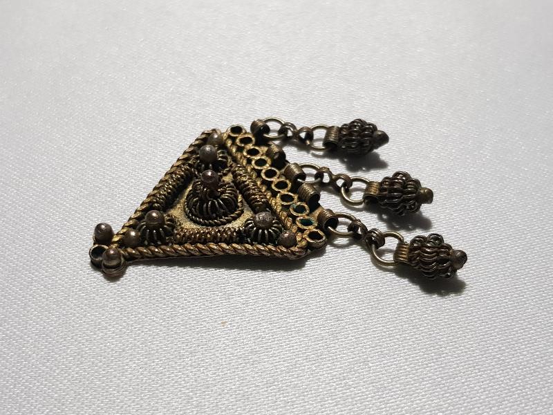 OSMANLI DÖNEMİ GÜHERZE İŞÇİLİKLİ KOLYE UCU