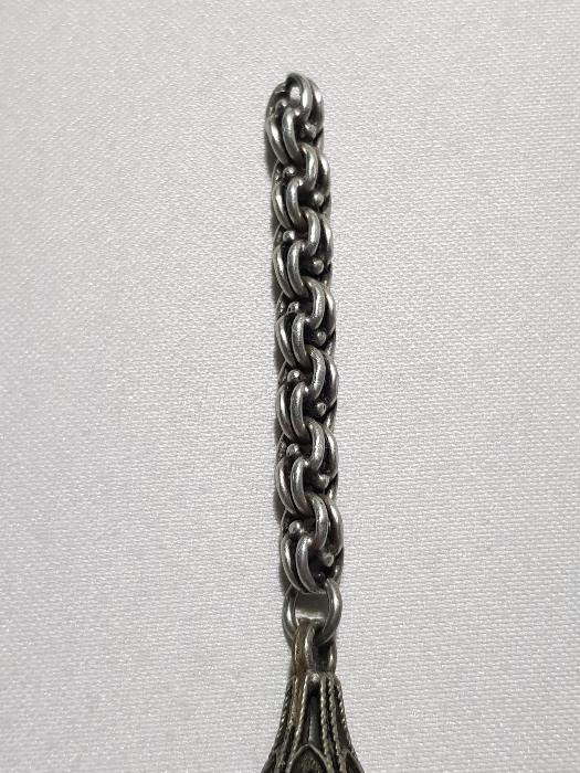 OSMANLI PARALI GÜMÜŞ TESPİH PÜSKÜLÜ