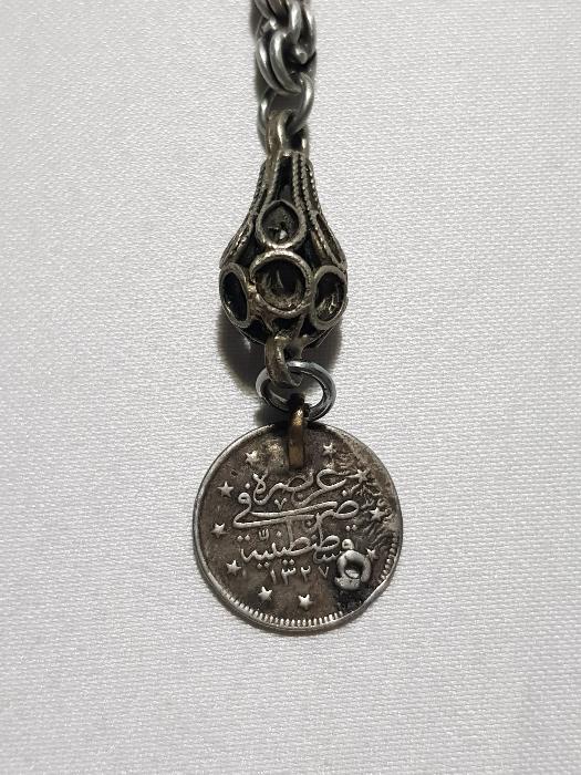 OSMANLI PARALI GÜMÜŞ TESPİH PÜSKÜLÜ