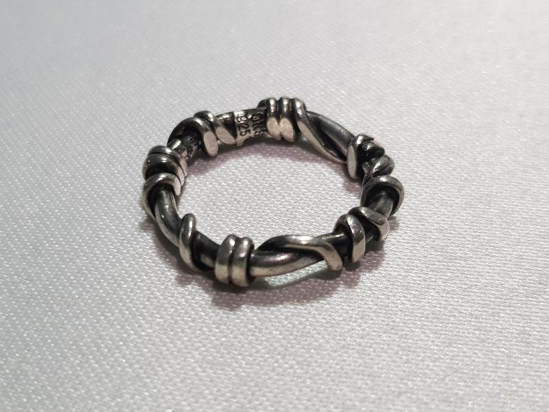 TEL SARMA DİZAYN GÜMÜŞ YÜZÜK