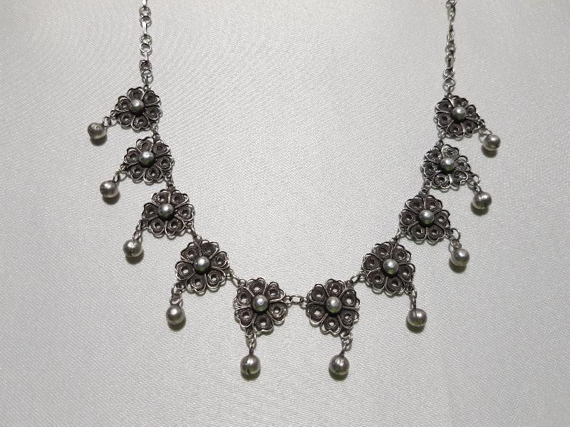 OSMANLI TELKARİ GÜMÜŞ GERDANLIK