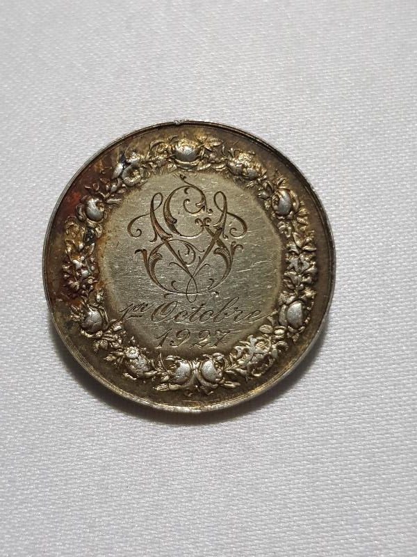 1927 GÜMÜŞ EVLİLİK MADALYASI